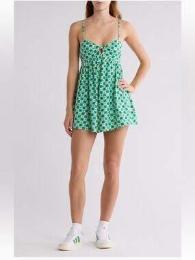 Billabong NWT x Mami Wata Going Coastal Cutout Star print Romper